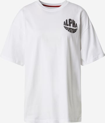 ALPHA INDUSTRIES - Camiseta en blanco: frente