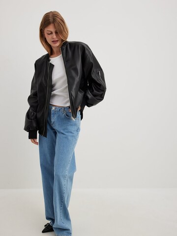 NA-KD Wide Leg Jeans in Blau