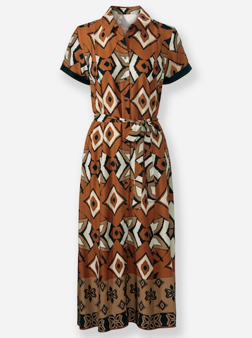 heine Shirt Dress in Brown: front