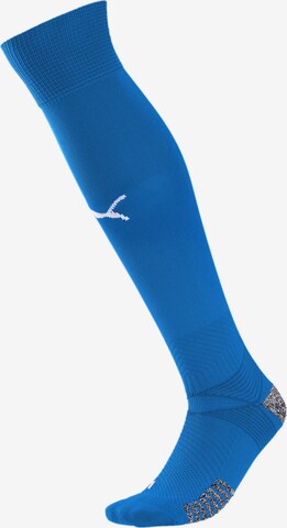 PUMA Soccer Socks 'TeamFinal' in Blue: front