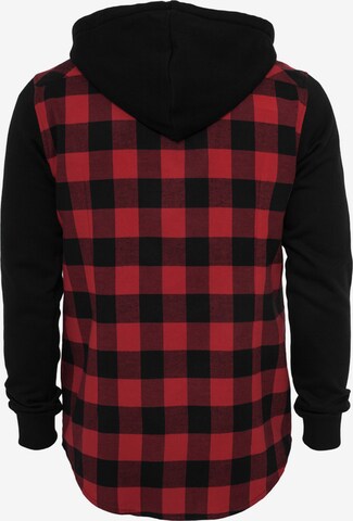 Urban Classics Regular fit Button Up Shirt in Red