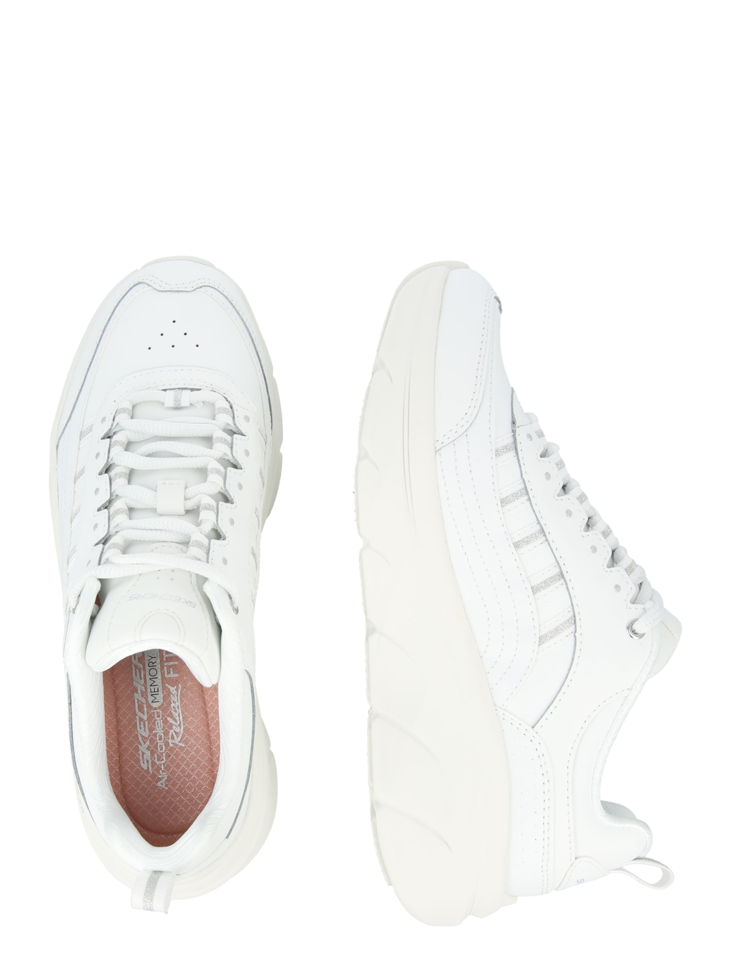Sneaker bassa 'D'LUX WALKER 2.0' di SKECHERS in bianco