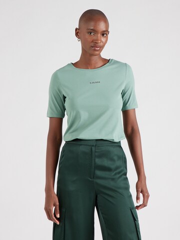 s.Oliver Shirt in Groen: voorkant