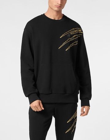 Plein Sport Sweatshirt 'Scratch' in Black: front