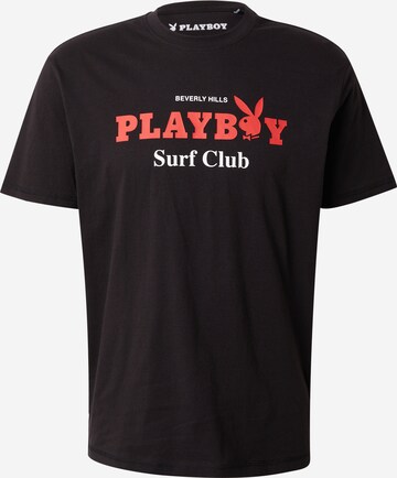 Only & Sons Shirt 'PLAYBOY' in Black: front