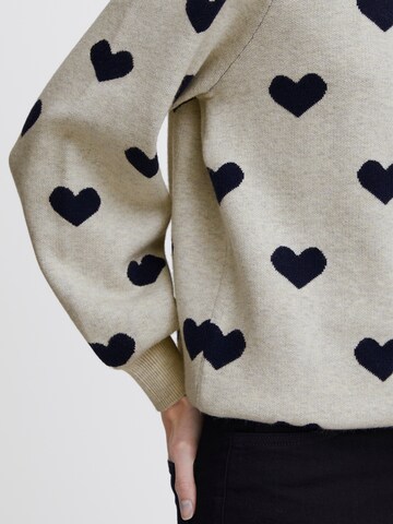 ICHI Pullover 'BRIELLE' i grå