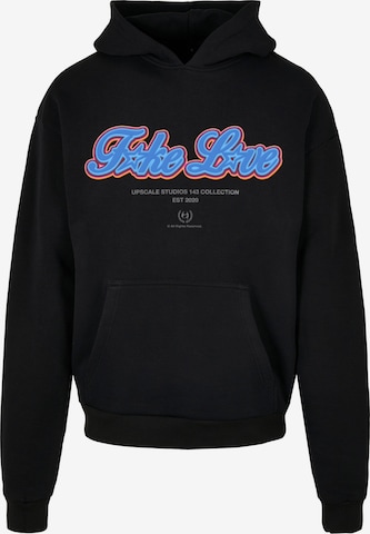 MT Upscale Sweatshirt 'F*ke L*ve' i svart: framsida