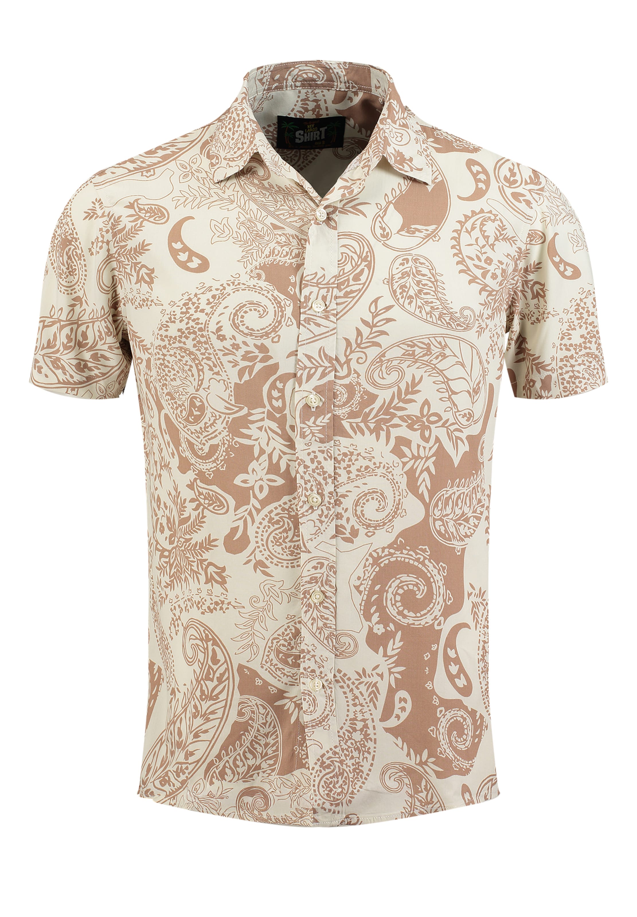 Regular fit Camicia 'Park' di Key Largo in marrone: frontale