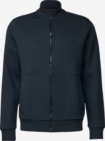 Street One MEN Zip-Up Hoodie in Blue: front