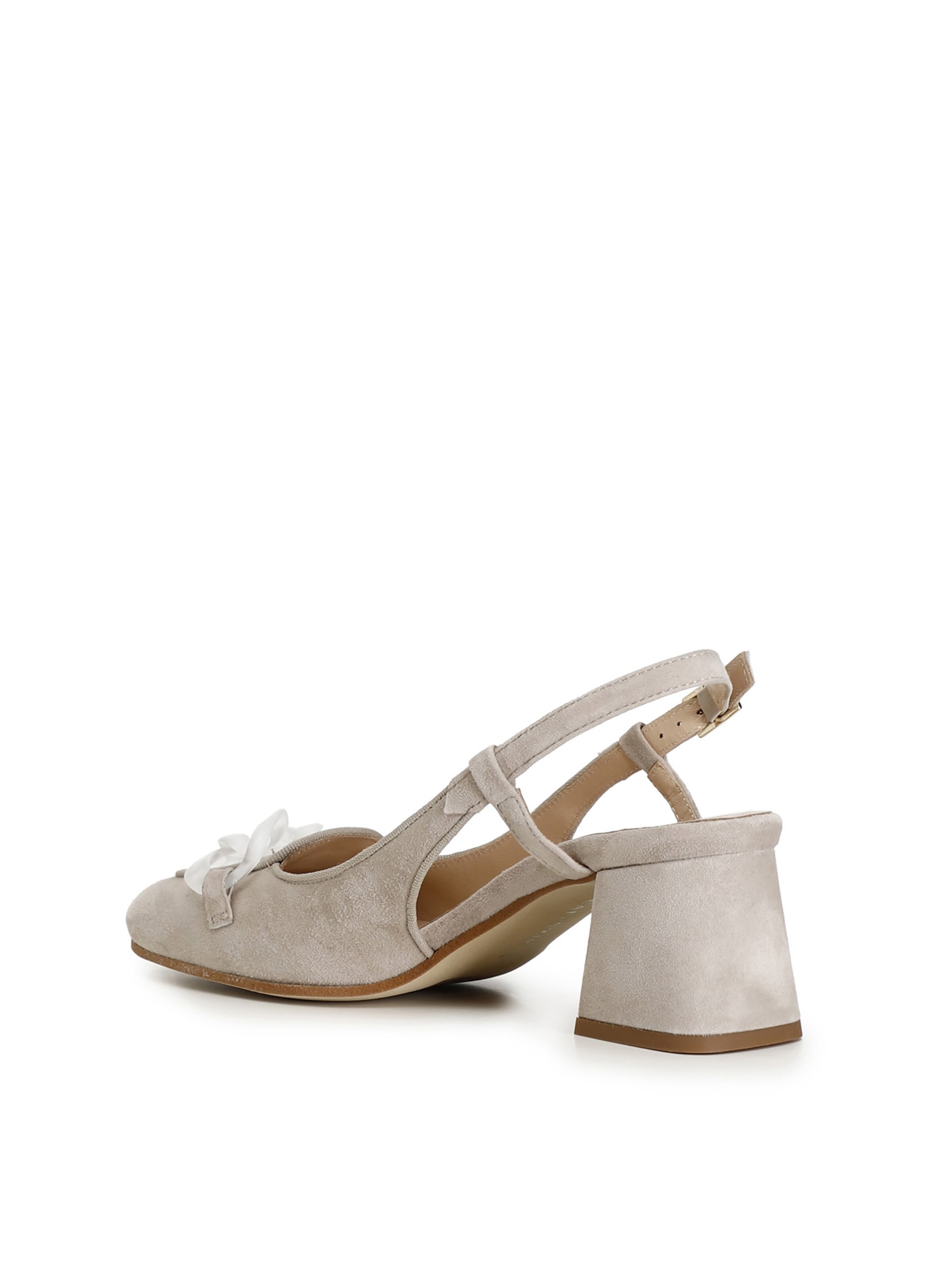 Décolleté sling di CAFè NOIR in beige