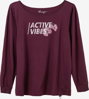 SHEEGO Athletic Sweatshirt in Purple: front