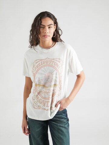 HOLLISTER T-Shirt 'HOLIDAY' in Beige: predná strana