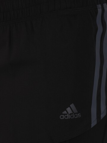 ADIDAS SPORTSWEAR - Regular Calças de desporto 'Run Icons 3-Stripes Skort' em preto