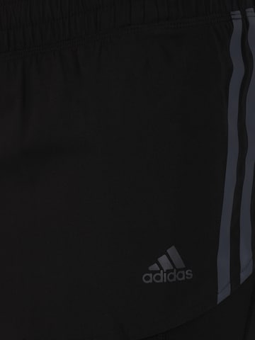 ADIDAS SPORTSWEAR - Regular Calças de desporto 'Run Icons 3-Stripes Skort' em preto