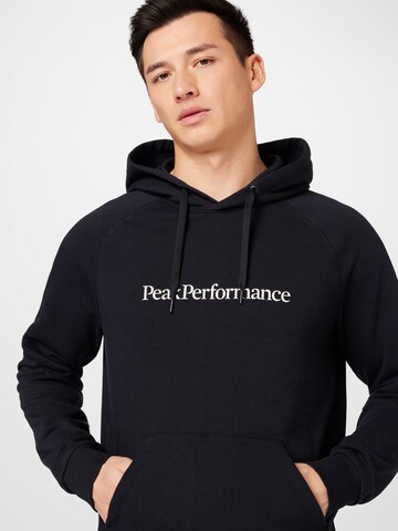 PEAK PERFORMANCE Athletic Sweatshirt in Black