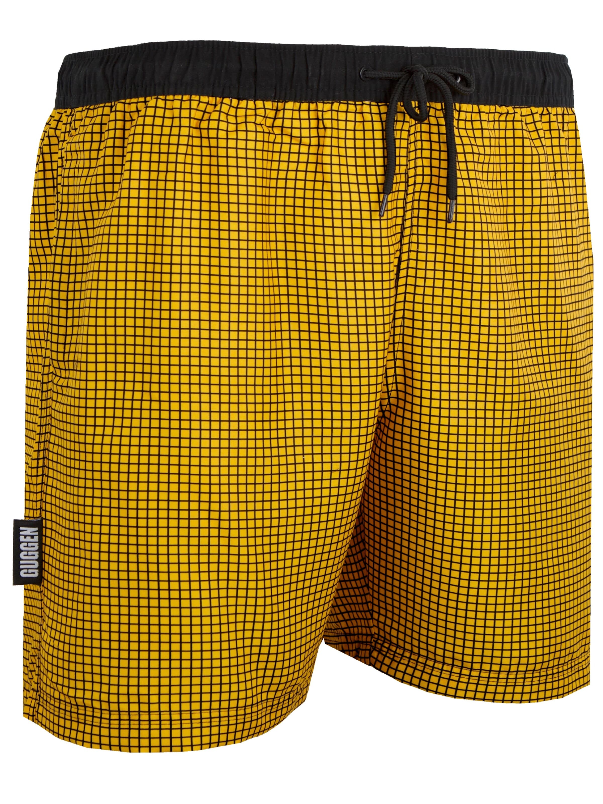 Guggen Mountain Swimming shorts 'Boardshorts Style 6' in Yellow: front