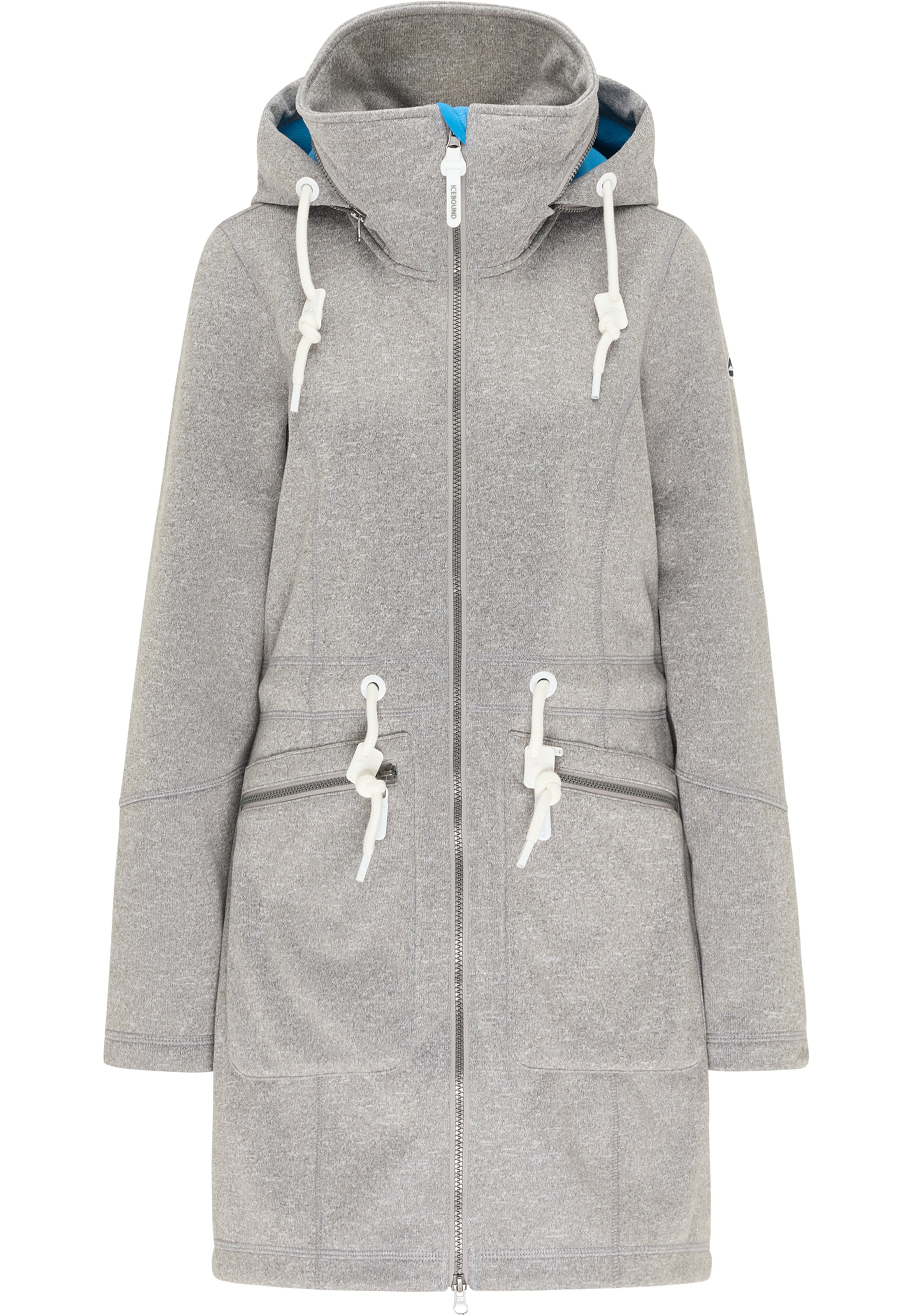 pilka ICEBOUND Ilgas kardiganas: priekis