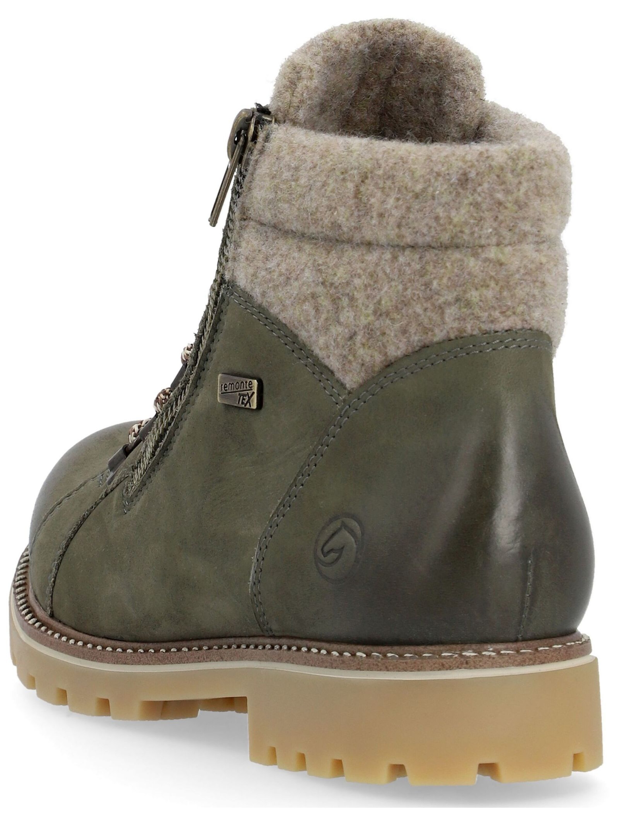 REMONTE Schnürstiefelette in Grün