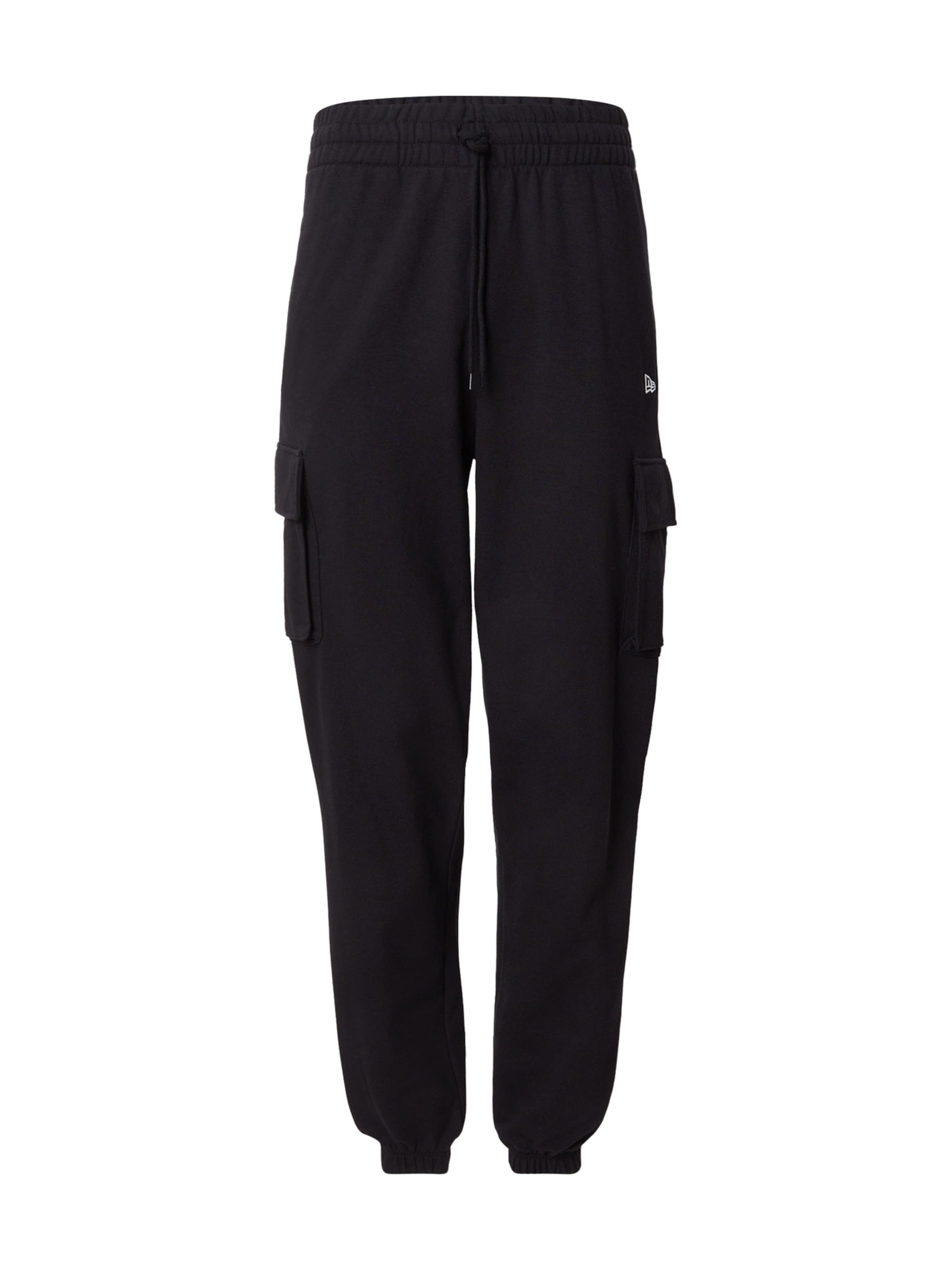 NEW ERA Tapered Παντελόνι cargo σε μαύρο: μπροστά