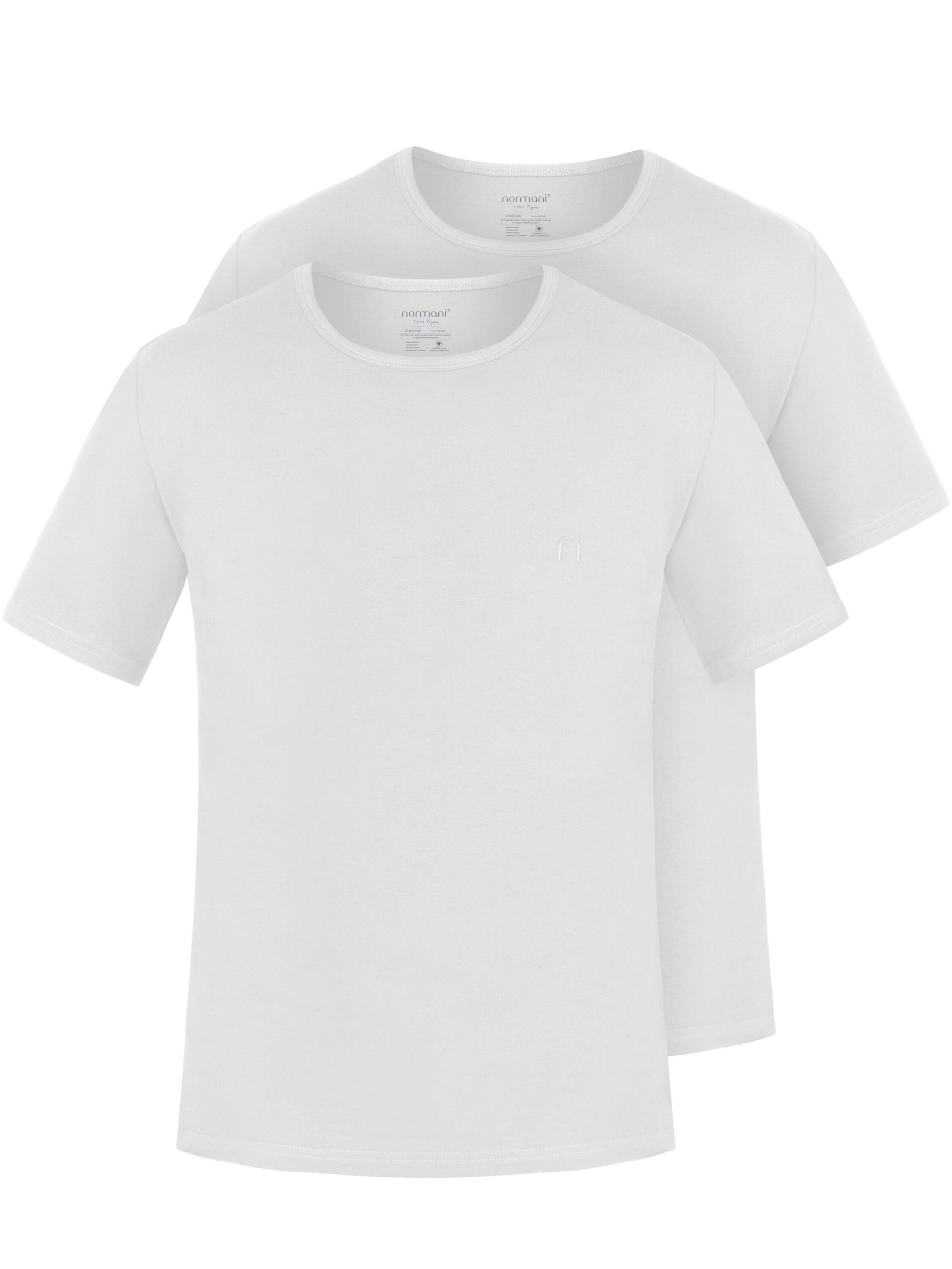 T-Shirt 'Nyons' normani en blanc : devant