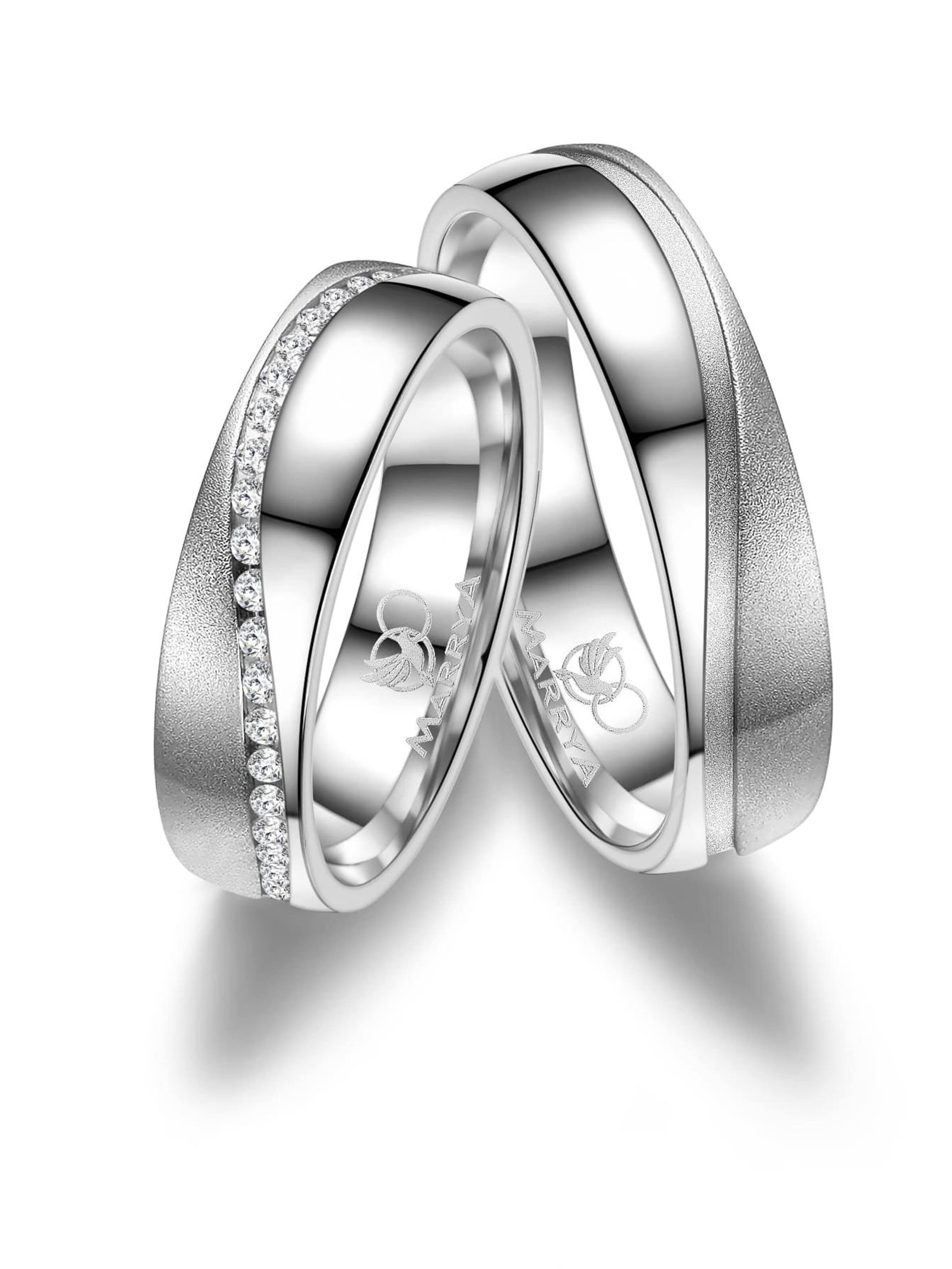 Anello 'MARRYA SI-29 Ehering aus Silber' di MARRYA in argento