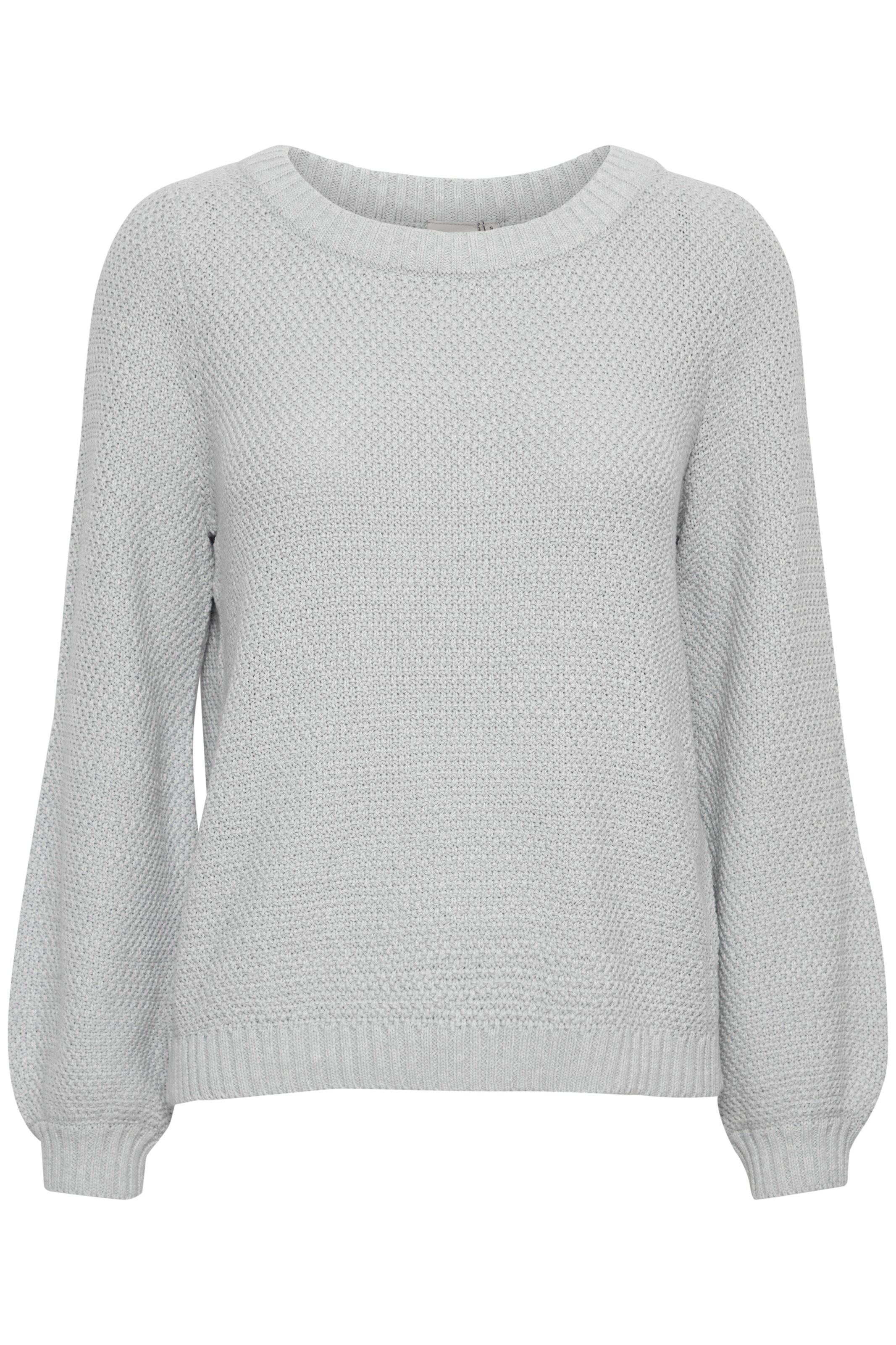 ICHI Sweater 'IHNoelle' in Grey: front