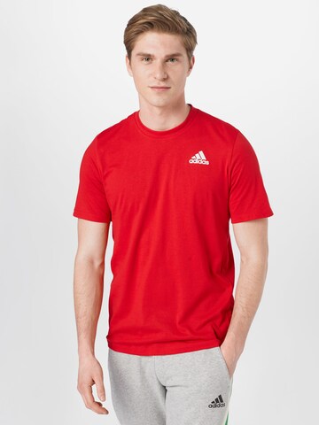 ADIDAS SPORTSWEARTehnička sportska majica - crvena boja: prednji dio