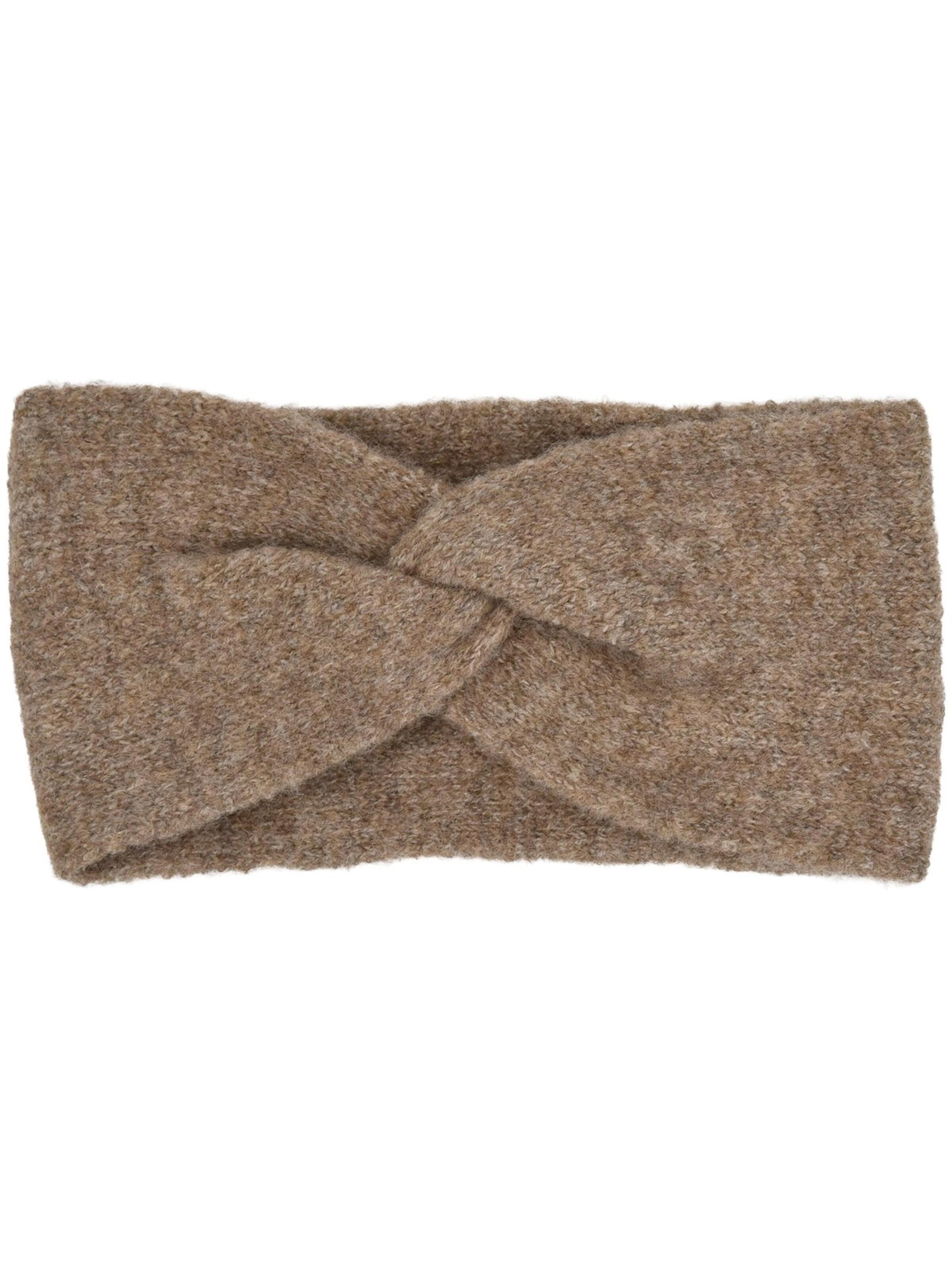 styleBREAKER Headband 'Feinstrick Stirnband Twist Knoten' in Brown