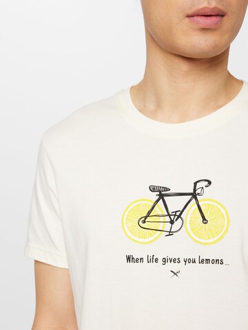 T-Shirt 'Citrus Cycle' Iriedaily en blanc