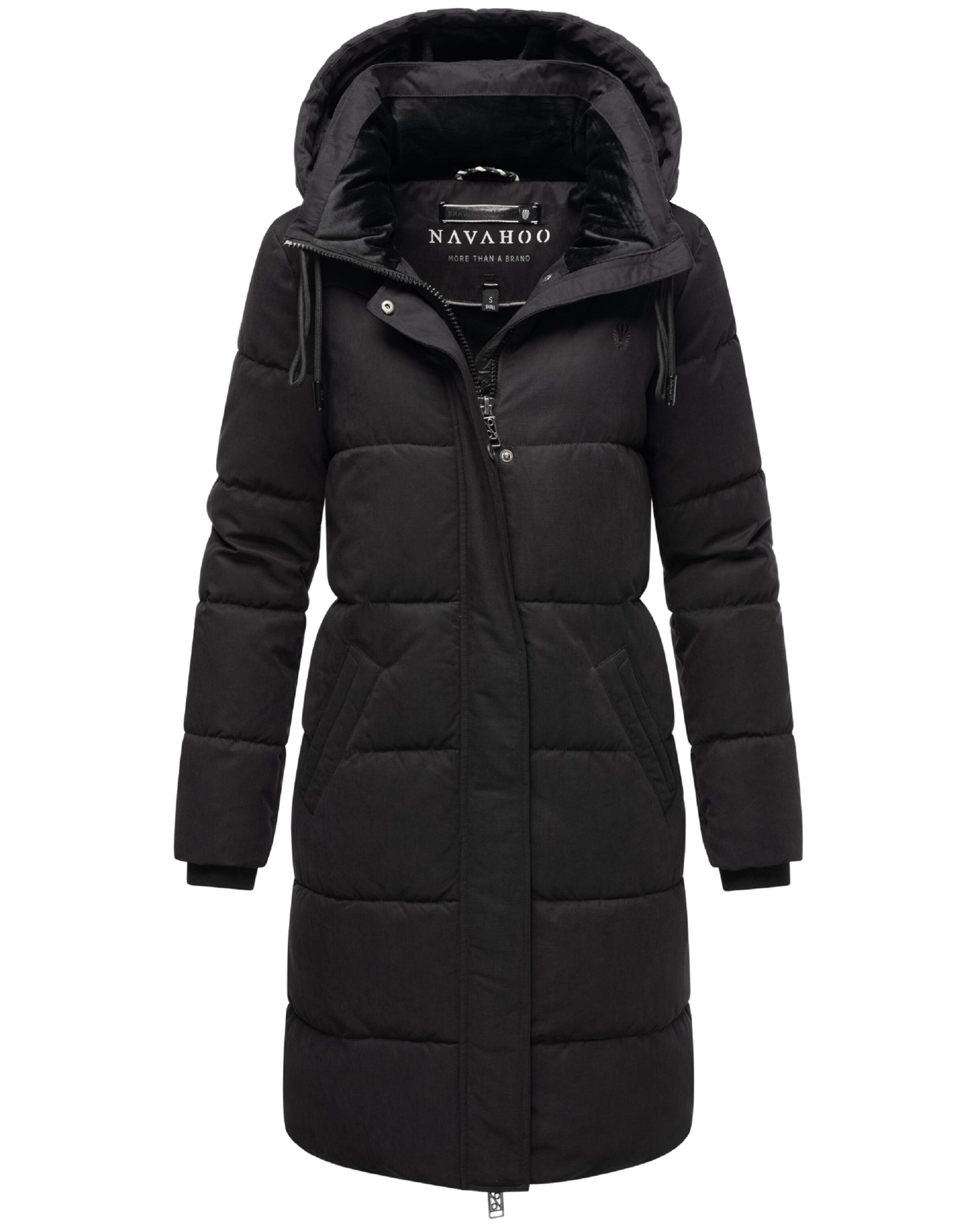 NAVAHOO Vinterfrakke i sort