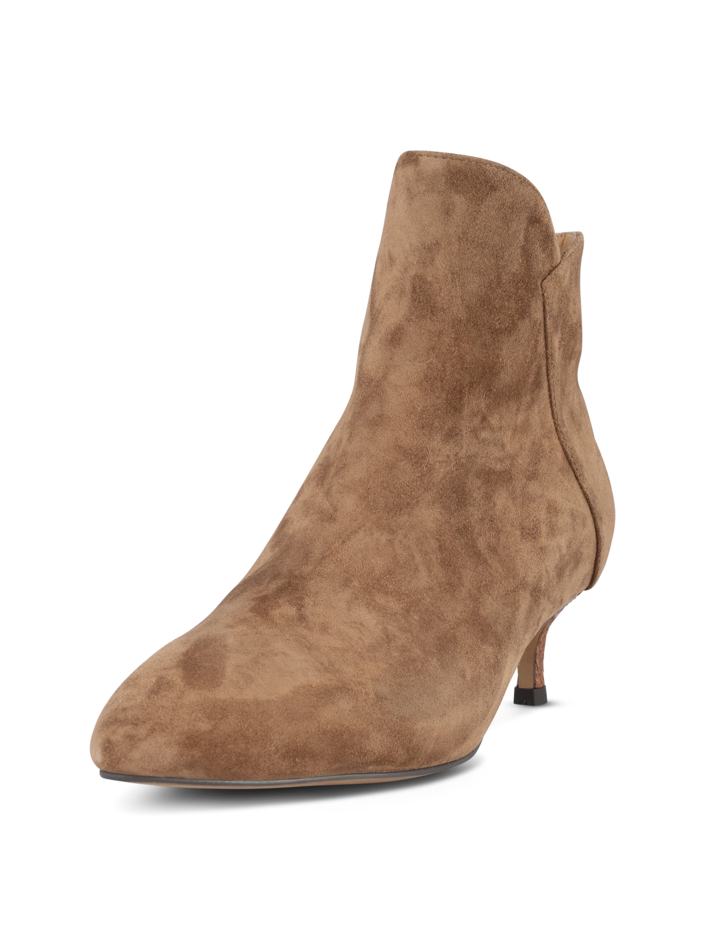 WODEN Ankelstøvler ' Saga ' i beige: forside