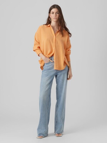 Chemisier 'QUEENY' VERO MODA en orange