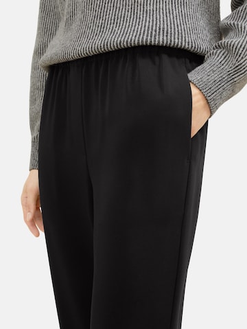 TOM TAILOR Loose fit Pants in Black