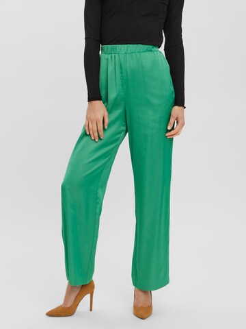 VERO MODA Wide leg Pants 'Natalia' in Green: front