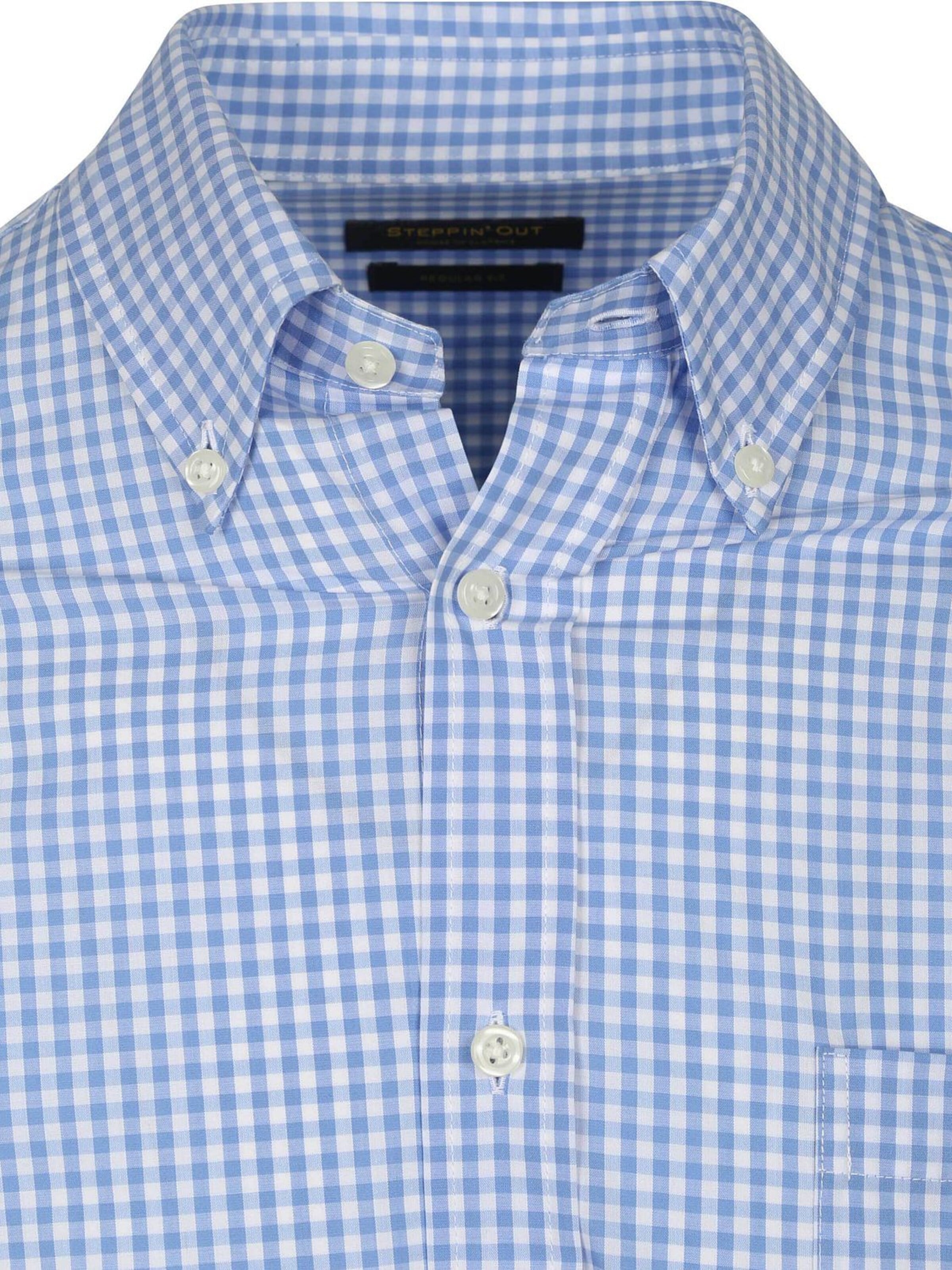 Steppin' out Regular fit Button Up Shirt in Blue