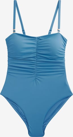 NextBustier Jednodijelni kupaći kostim - plava boja: prednji dio