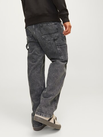 JACK & JONES Loosefit Jeans 'JJIEDDIE JJPAINTER' in Schwarz