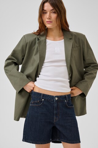 My Essential Wardrobe Loose fit Pants in Blue: front