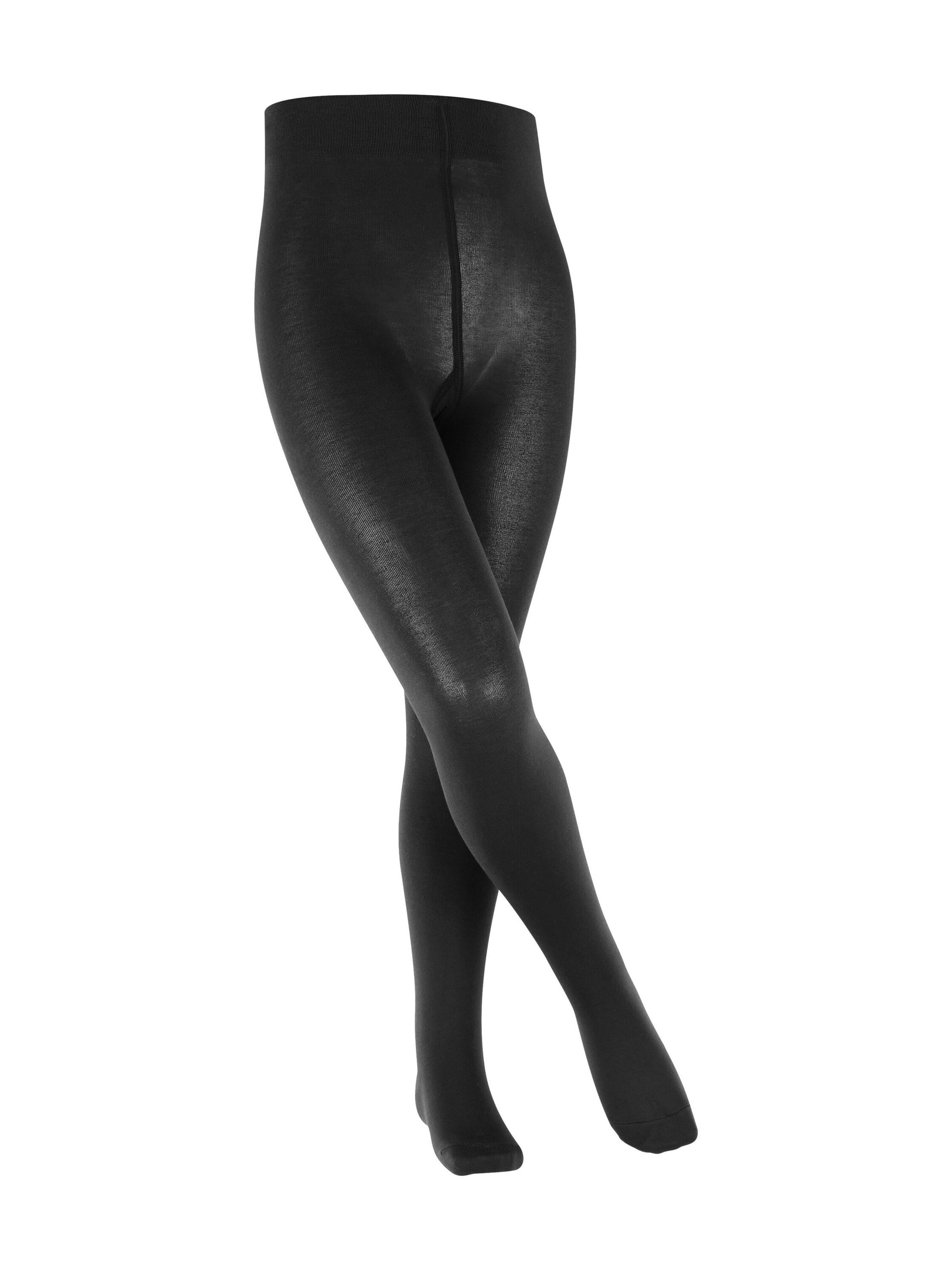 FALKE Strumpfhose 'Cotton Touch'‌‌‌‌‌‌‌ in Schwarz: Vorderseite
