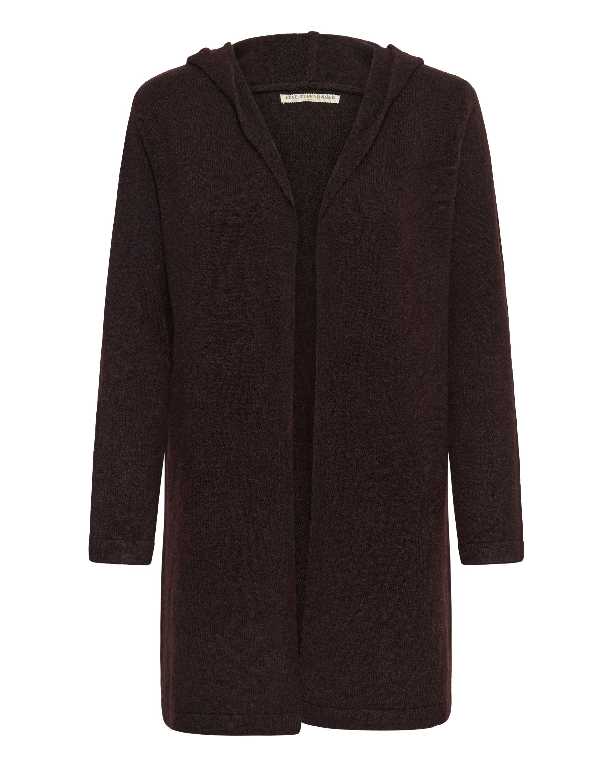 Cardigan 'Erami' Love Copenhagen en marron : devant