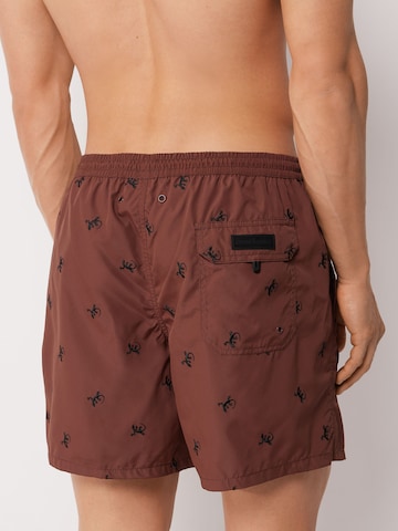 CALZEDONIA Regular Board Shorts in Brown