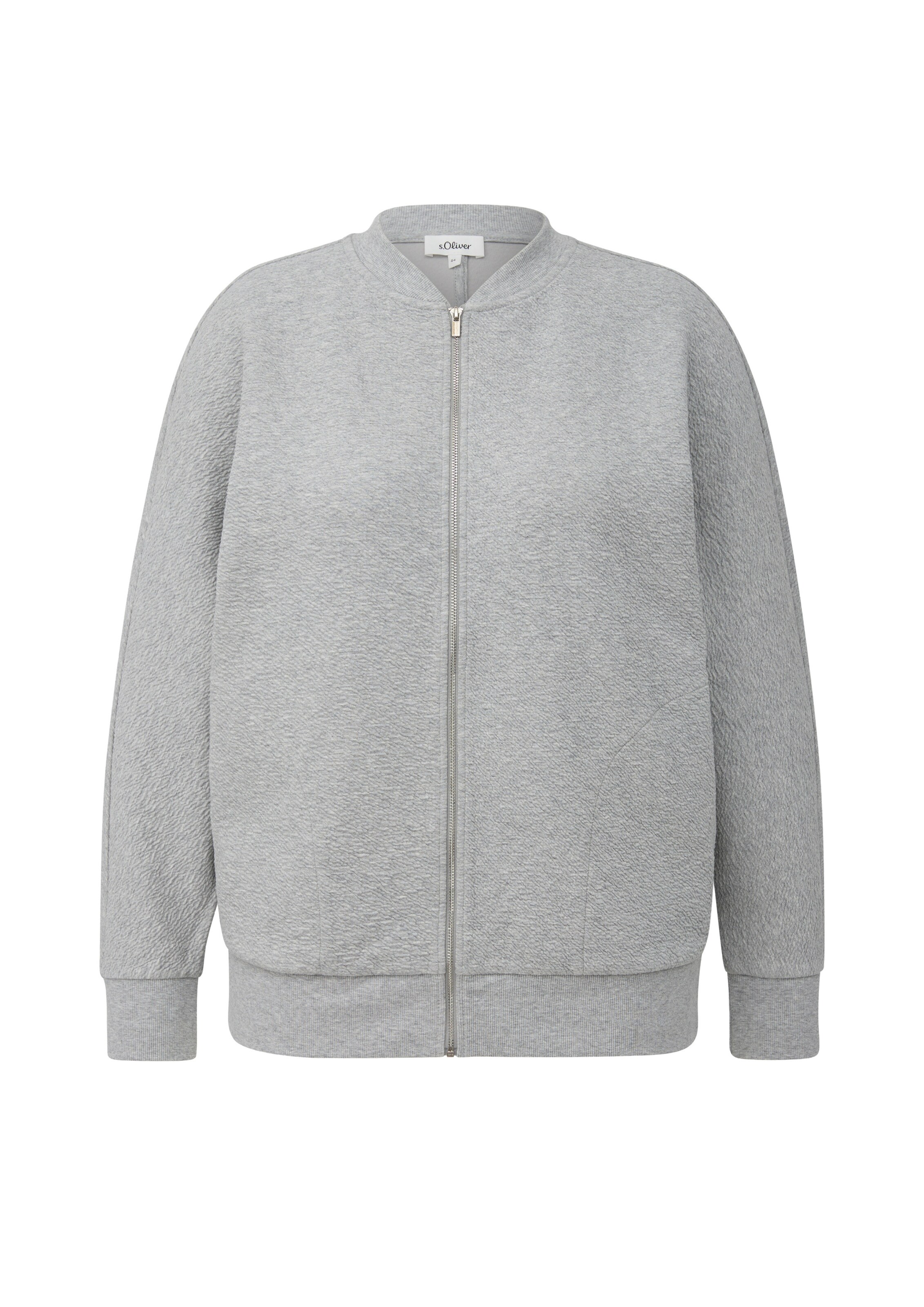 Veste de survêtement s.Oliver CURVE en gris : devant