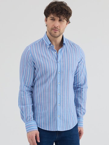 Slim fit Camicia business di 7Camicie in blu