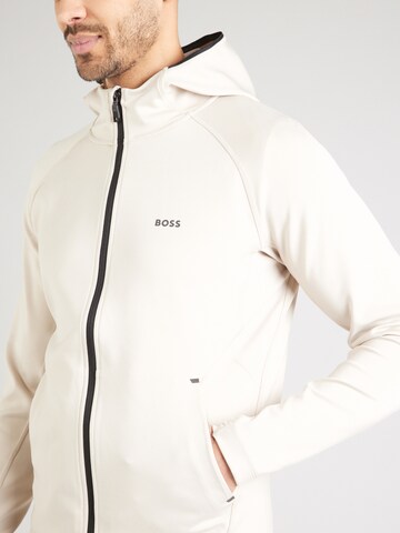 BOSS Sportssweatjakke 'Sicon Active' i beige