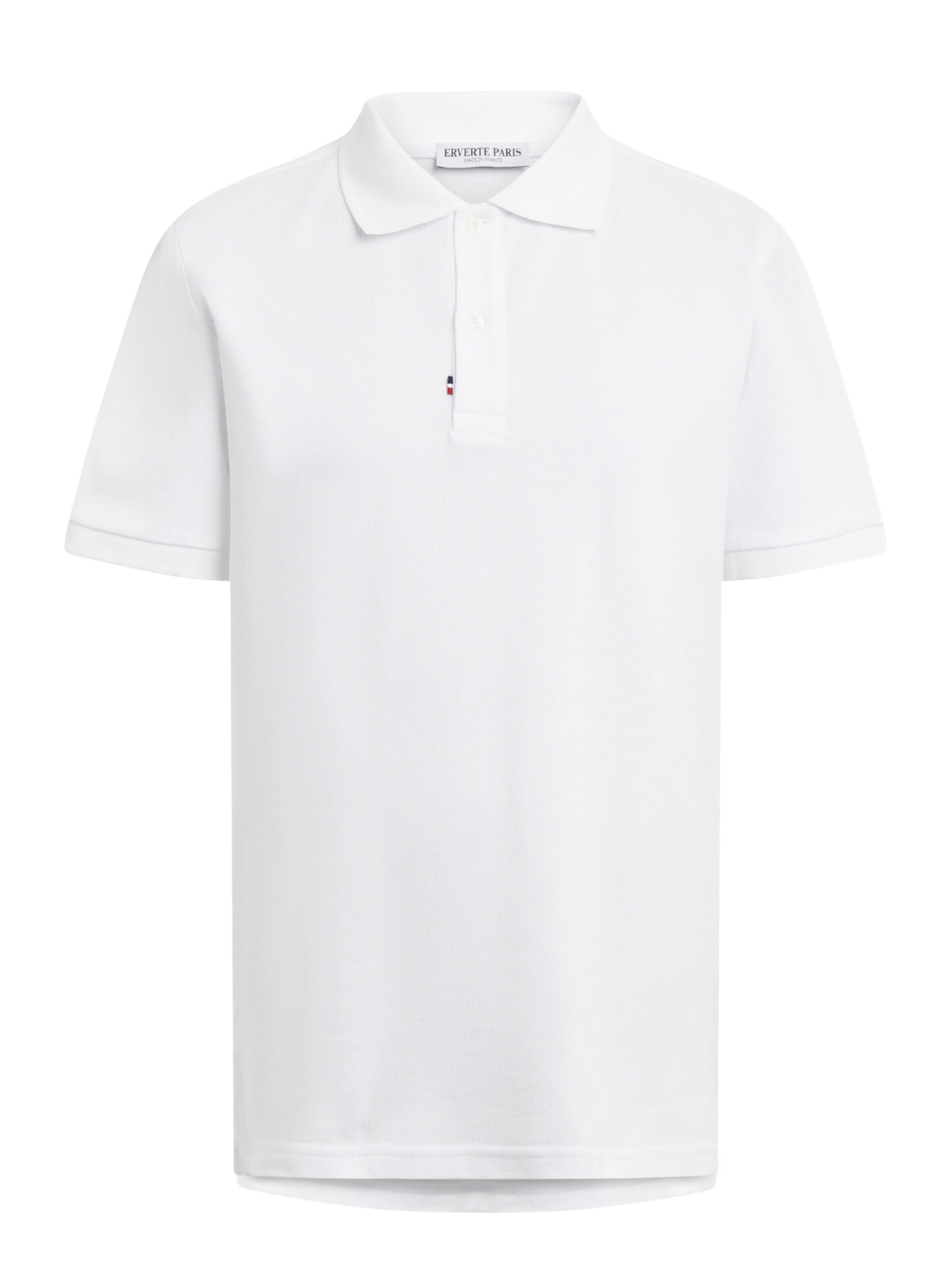 ERVERTE Paris Shirt 'Polo Made in France'‌‌‌‌‌‌ in Weiß: Vorderseite