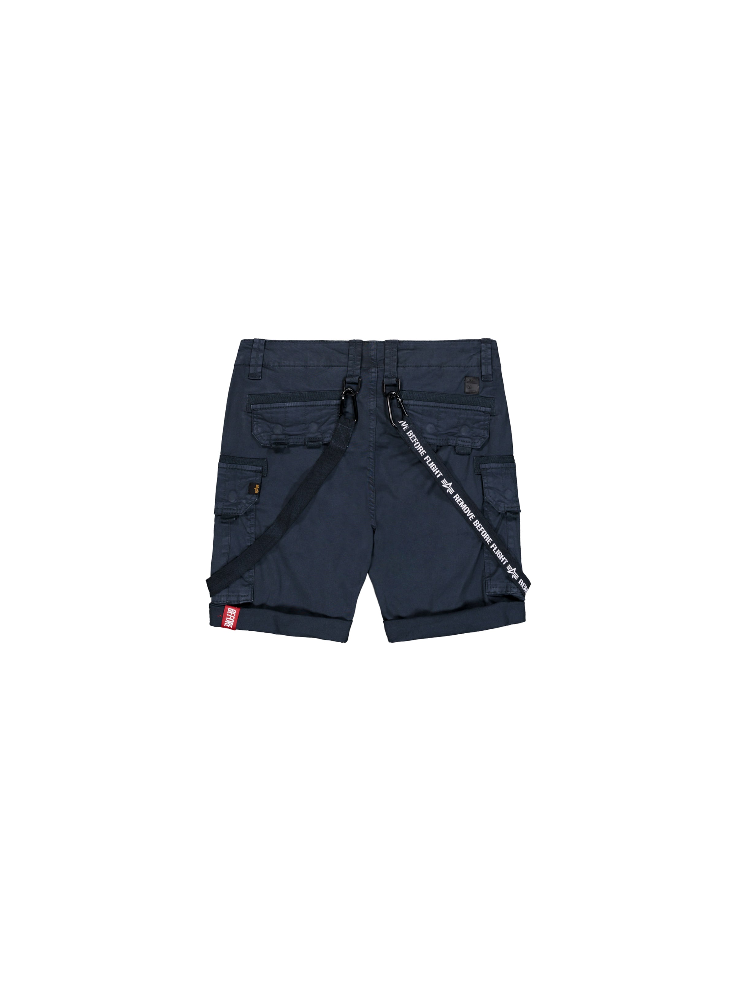 ALPHA INDUSTRIES Slimfit Shorts in Blau