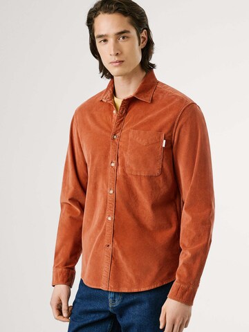 Regular fit Camicia 'Clayton' di Pepe Jeans in marrone