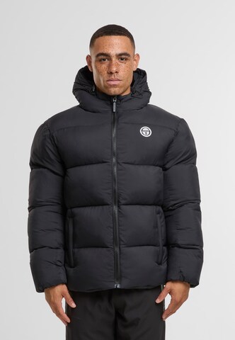 Sergio Tacchini Winterjas 'Giamaica' in Zwart: voorkant