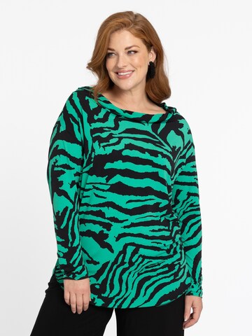 YOEK Blouse in Groen: voorkant