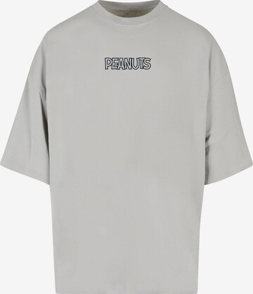 Merchcode T-Shirt 'Peanuts - Charlie' in Grau: predná strana